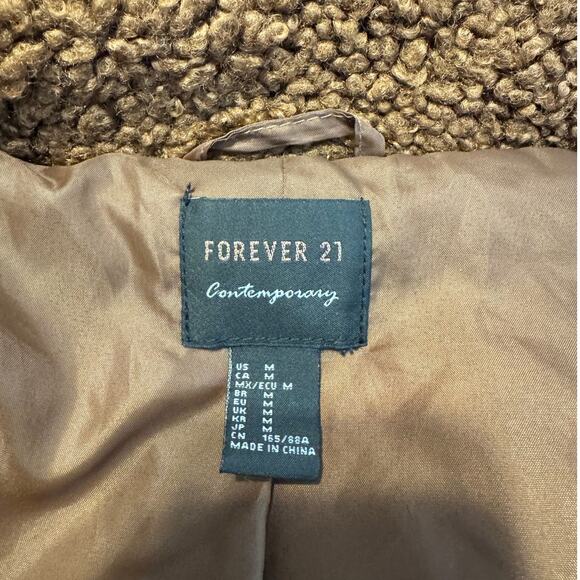 Forever 21 Teddy Sherpa Trucker Jacket - Size M - Picture 5 of 6